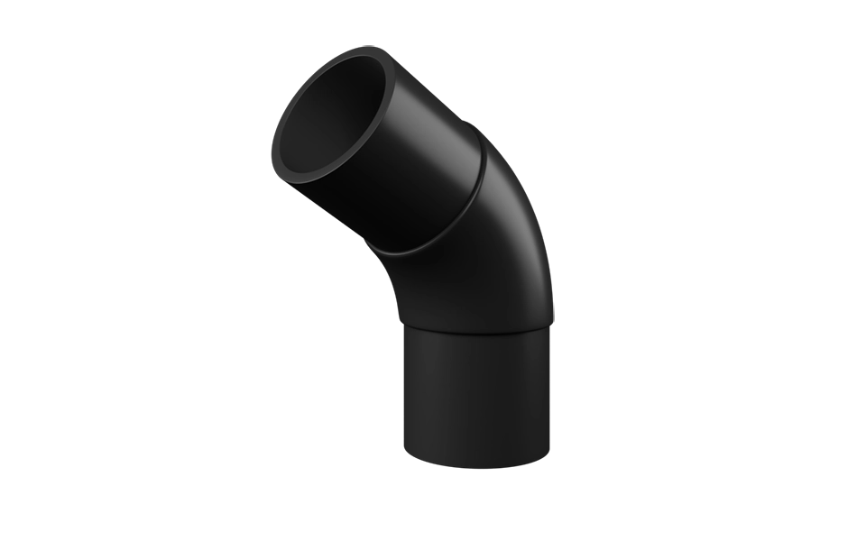 Отвод 45 градусов литой удлиненный Вода ПЭ100 SDR 11 160 мм